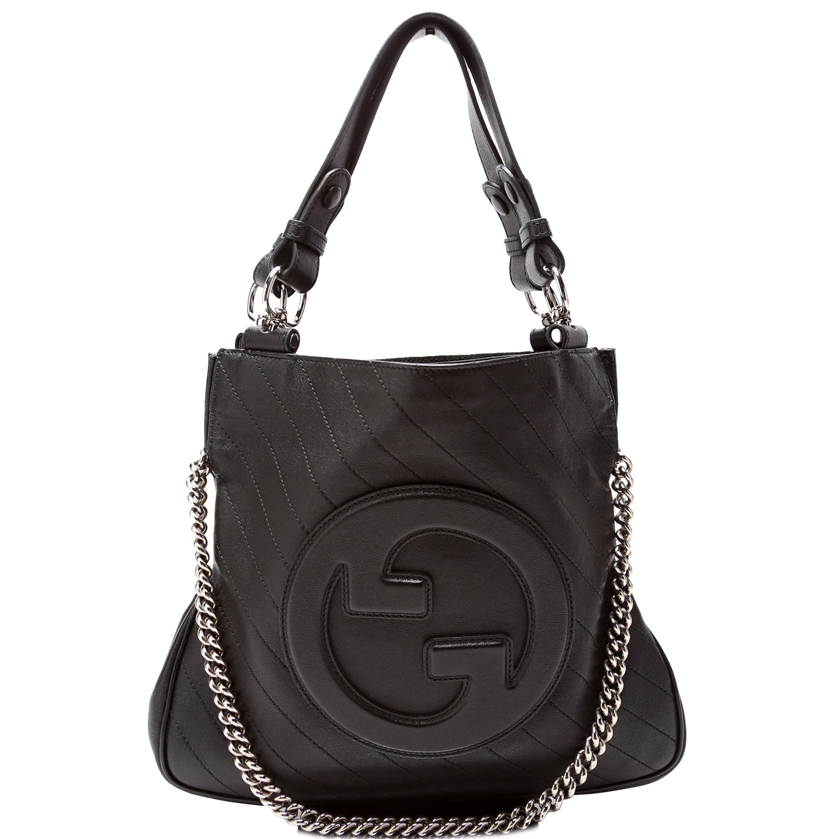 GCCI  Blondie Small Leather Tote Black