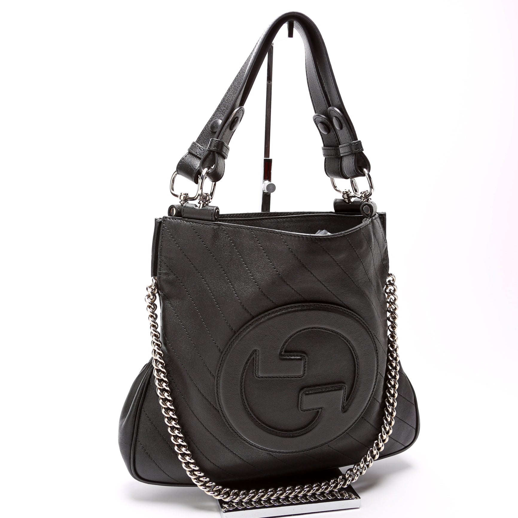 GCCI  Blondie Small Leather Tote Black