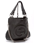 GCCI  Blondie Small Leather Tote Black