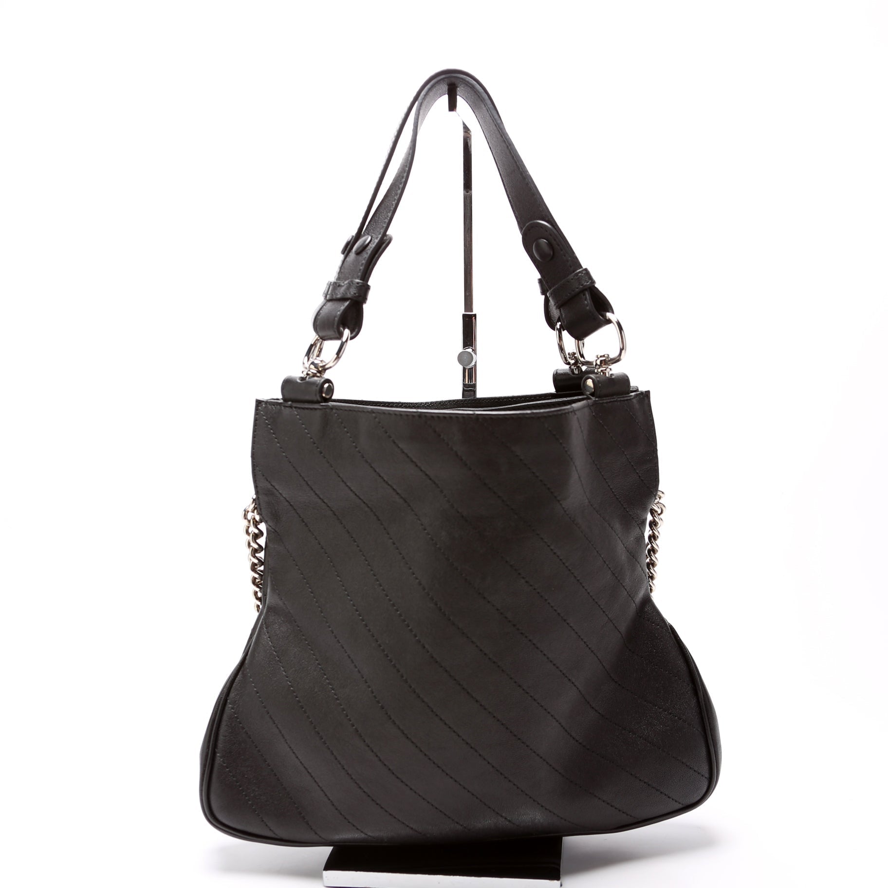 GCCI  Blondie Small Leather Tote Black