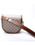GCCI  Horsebit  GG Supreme Mini Rounded Bag Brown