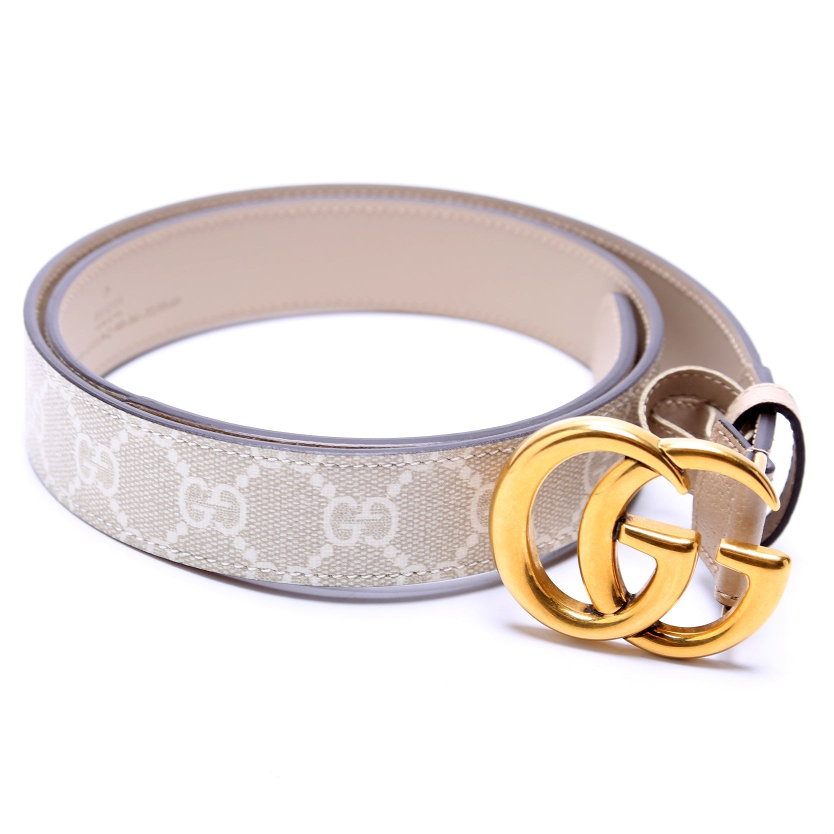GCCI  GG Marmont Supreme/Leather Belt Size /