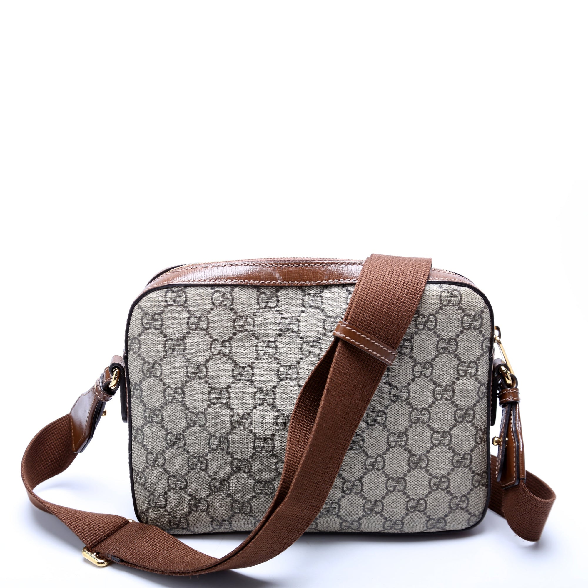 GCCI  Interlocking GG Messenger Brown