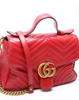 GCCI  GG Marmont Small Top Handle Red