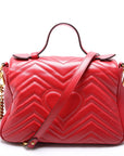 GCCI  GG Marmont Small Top Handle Red