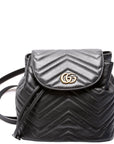 GCCI  Marmont Mini Backpack Leather Black