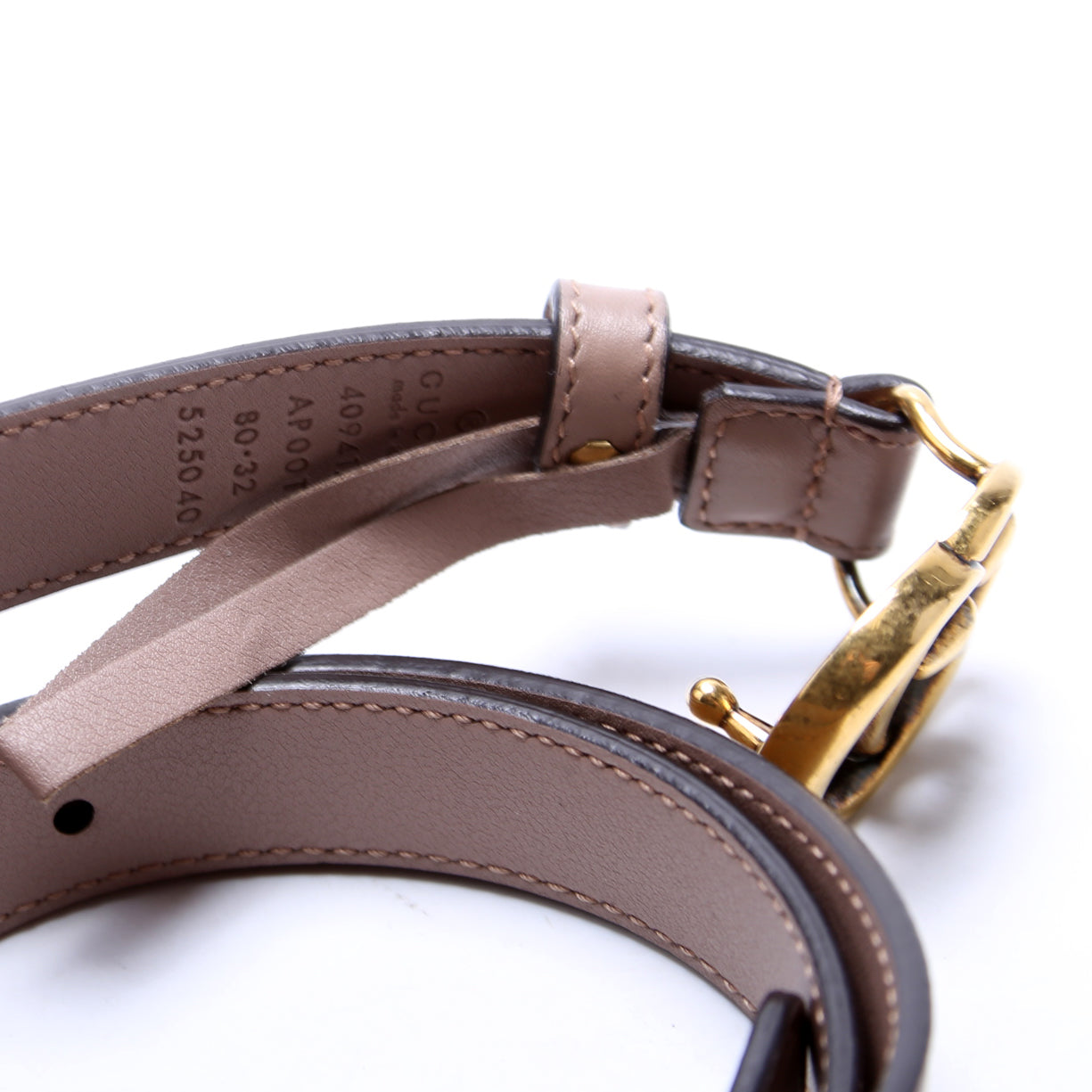 GCCI  GG Marmont Thin Belt Size / Brown