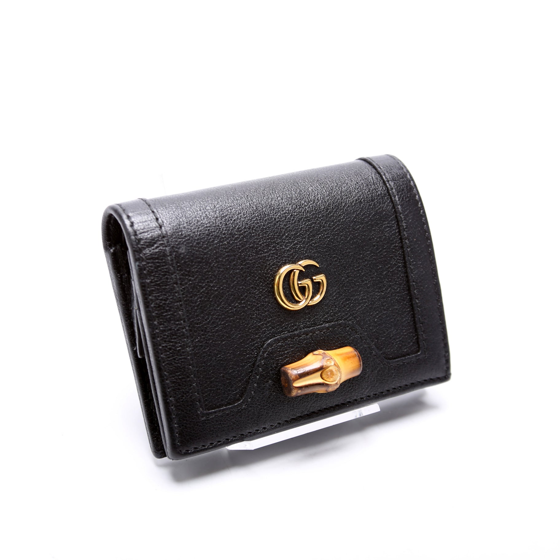 GCCI  Diana Card Case Wallet White