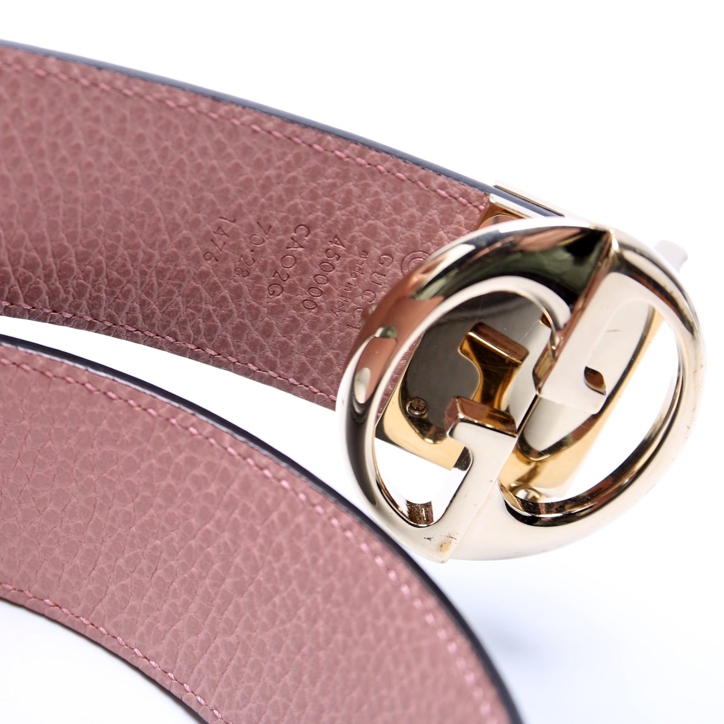 GCCI  Leather Reversible  Belt Size /