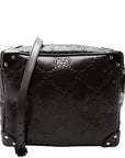 GCCI  GG Embossed Square Messenger Bag Black
