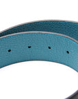 GCCI  Leather Reversible  Belt Size / Black/Blue
