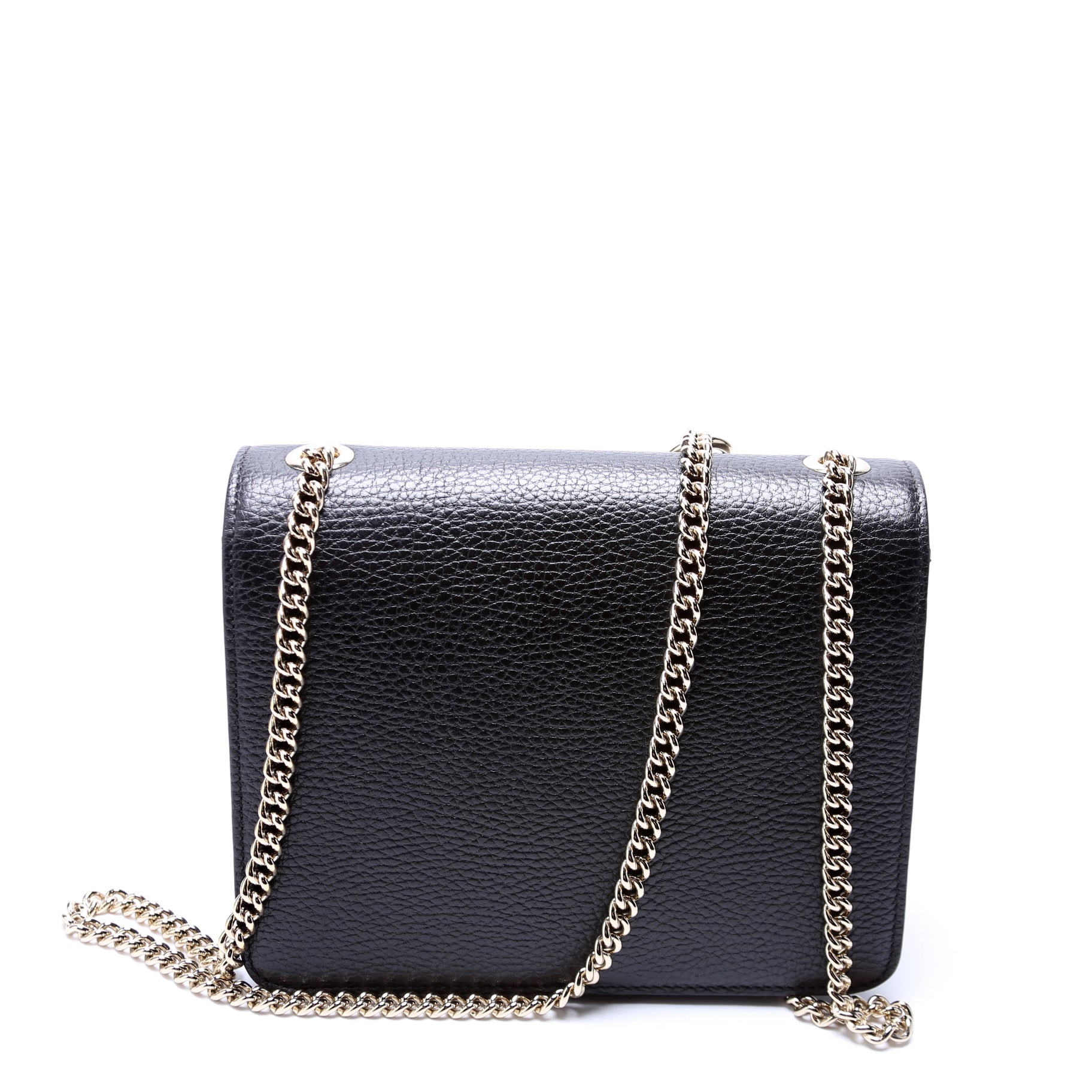 GCCI  Interlocking Small Crossbody Black