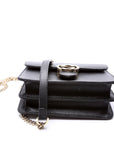 GCCI  Interlocking Small Crossbody Black