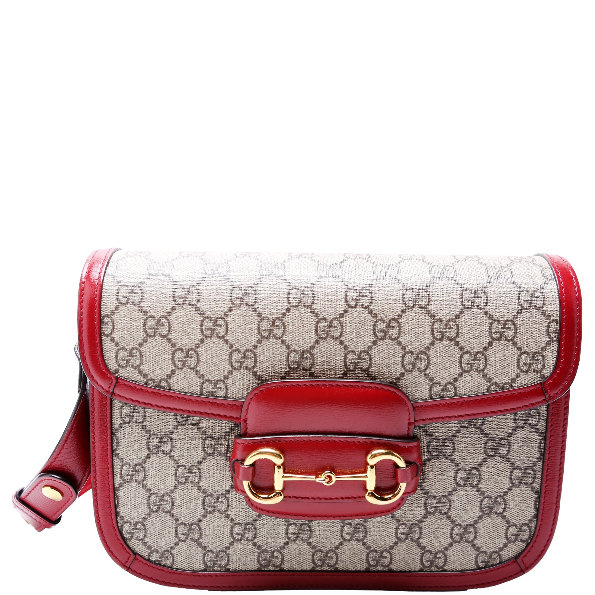 GCCI  Horsebit  Shoulder Bag Red