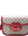 GCCI  Horsebit  Shoulder Bag Red
