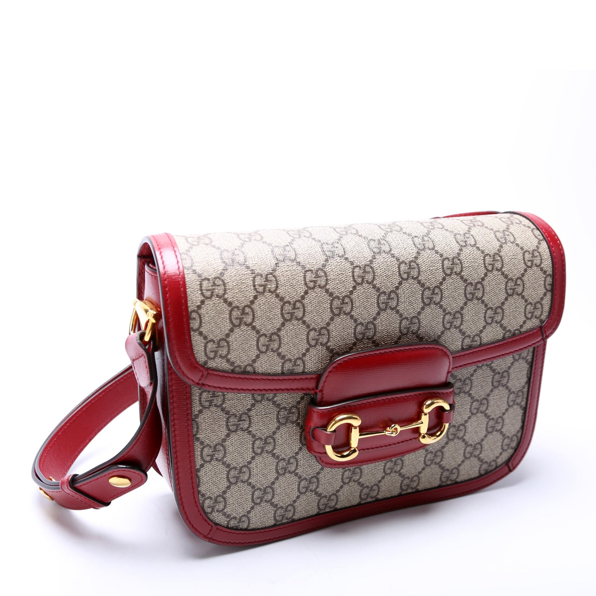 GCCI  Horsebit  Shoulder Bag Red