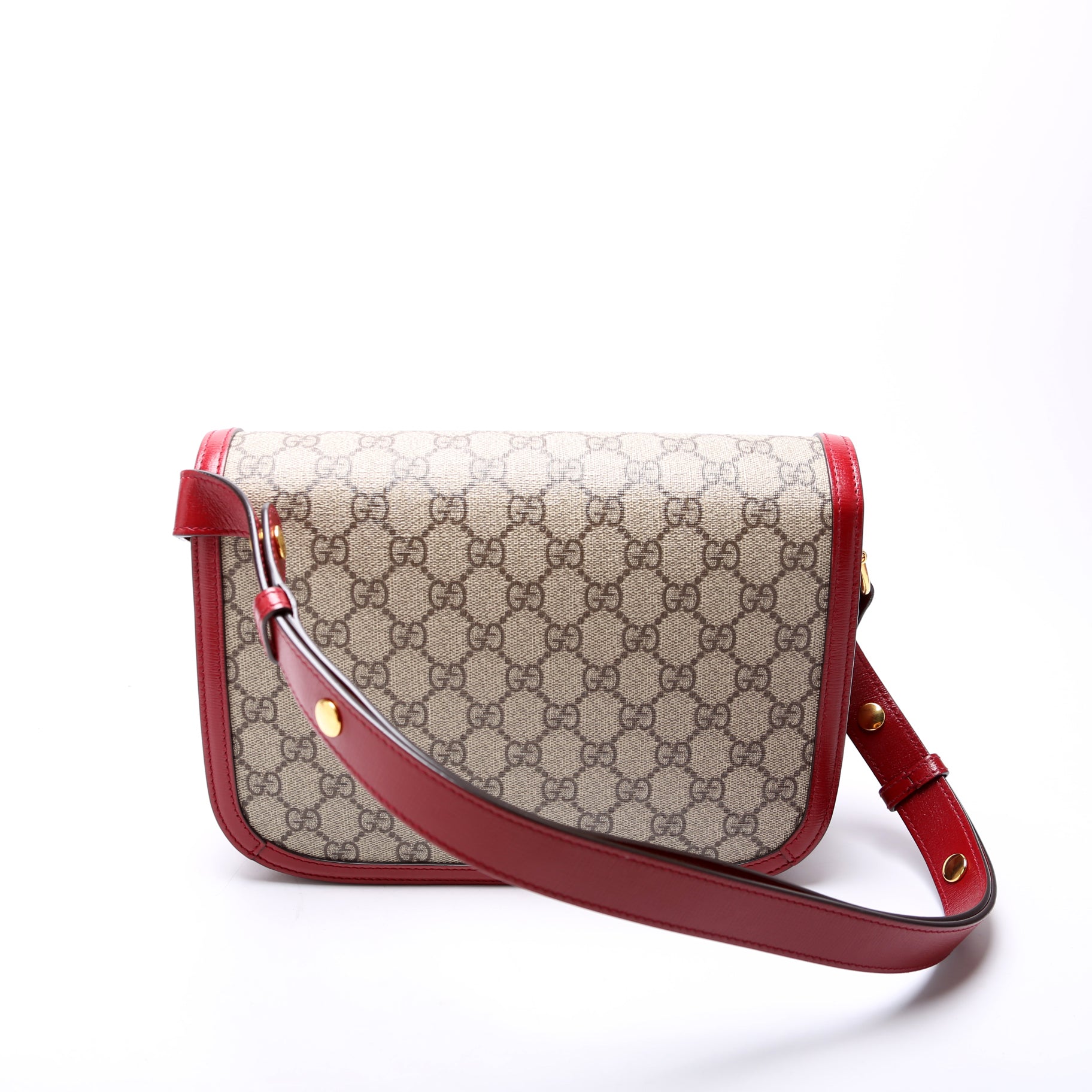 GCCI  Horsebit  Shoulder Bag Red