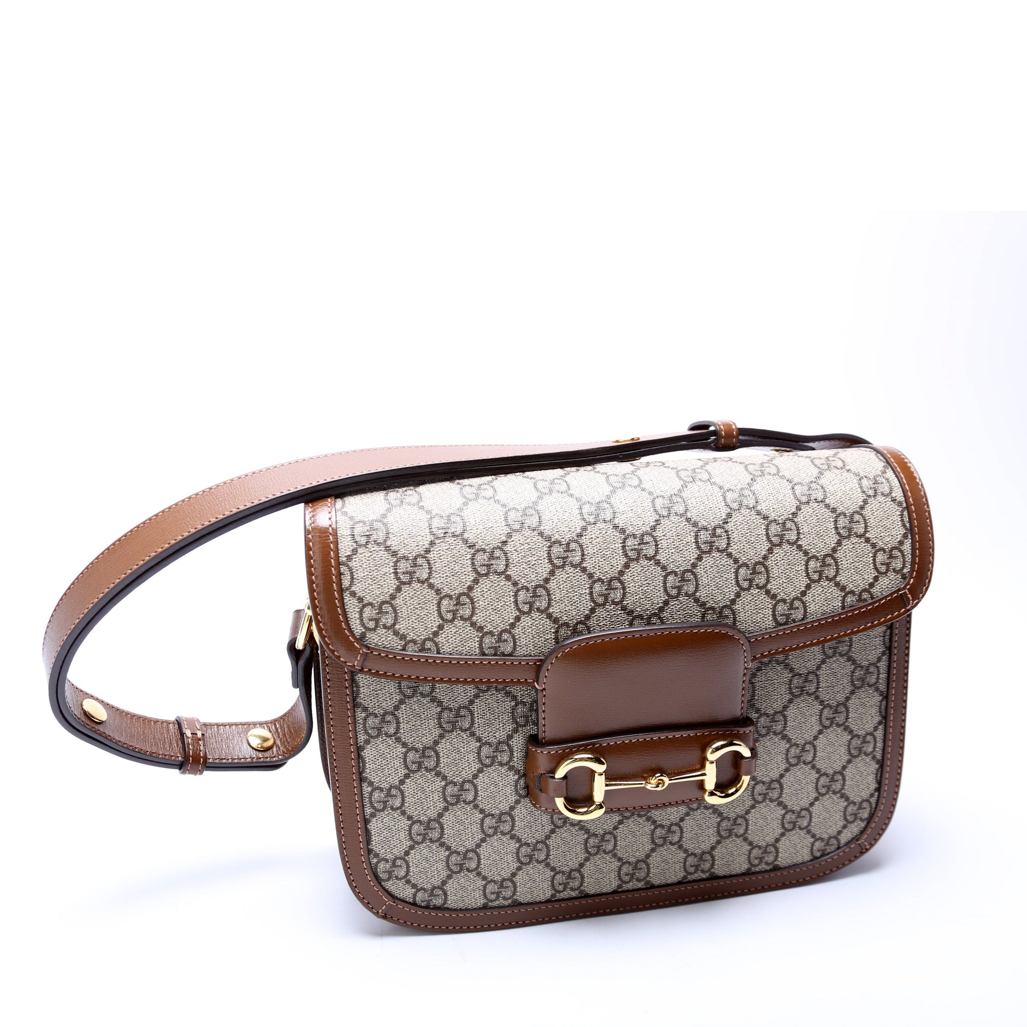 GCCI  Horsebit  Shoulder Bag Brown