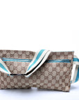 GCCI  GG Canvas Waist Bag Blue