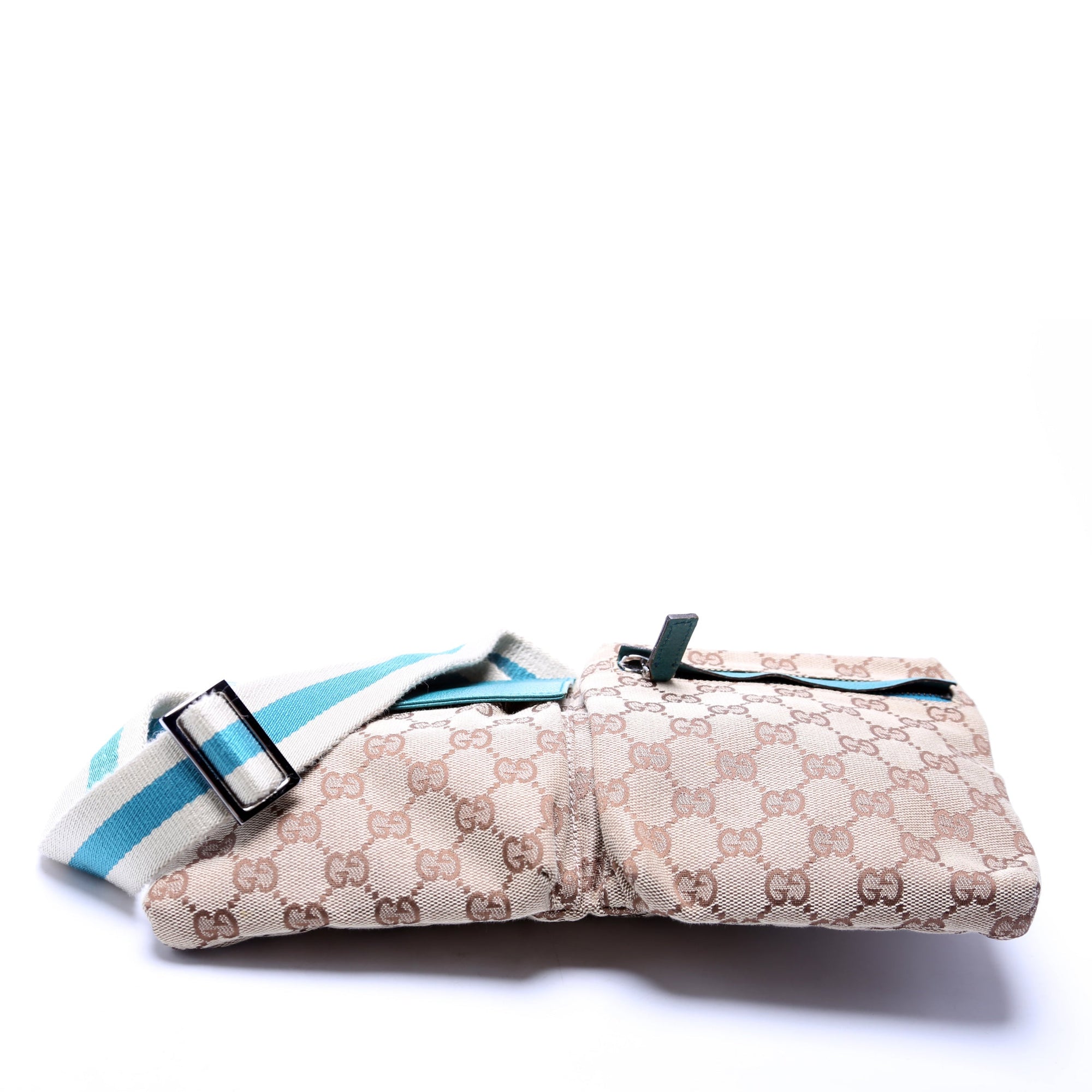 GCCI  GG Canvas Waist Bag Blue