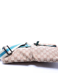 GCCI  GG Canvas Waist Bag Blue