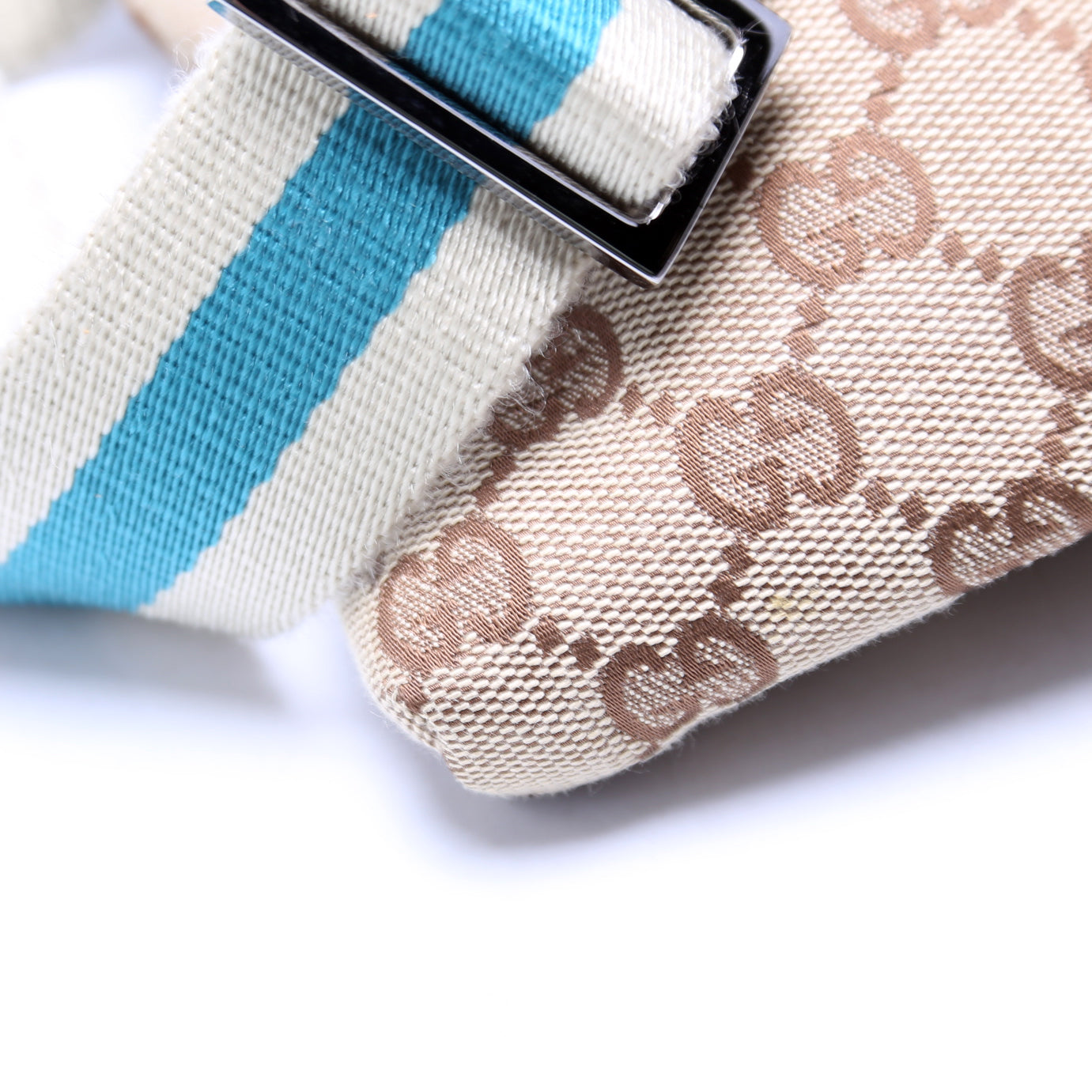 GCCI  GG Canvas Waist Bag Blue