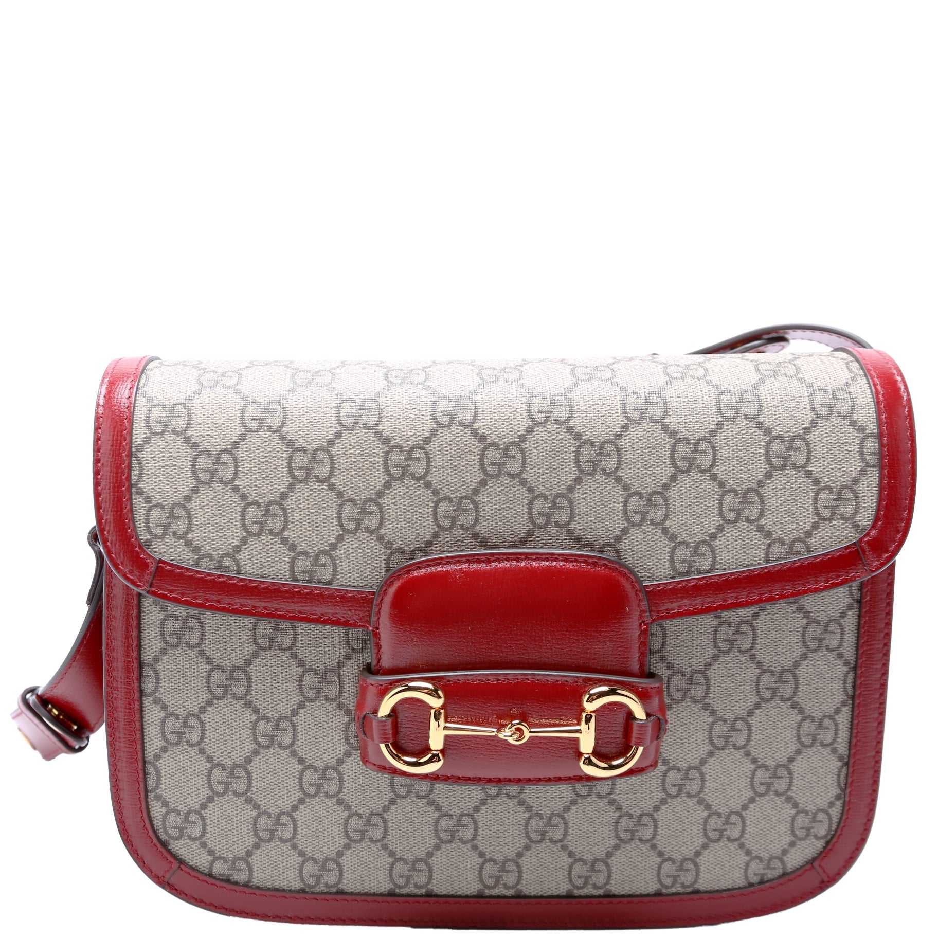 GCCI  Horsebit  Shoulder Bag Red