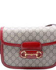 GCCI  Horsebit  Shoulder Bag Red
