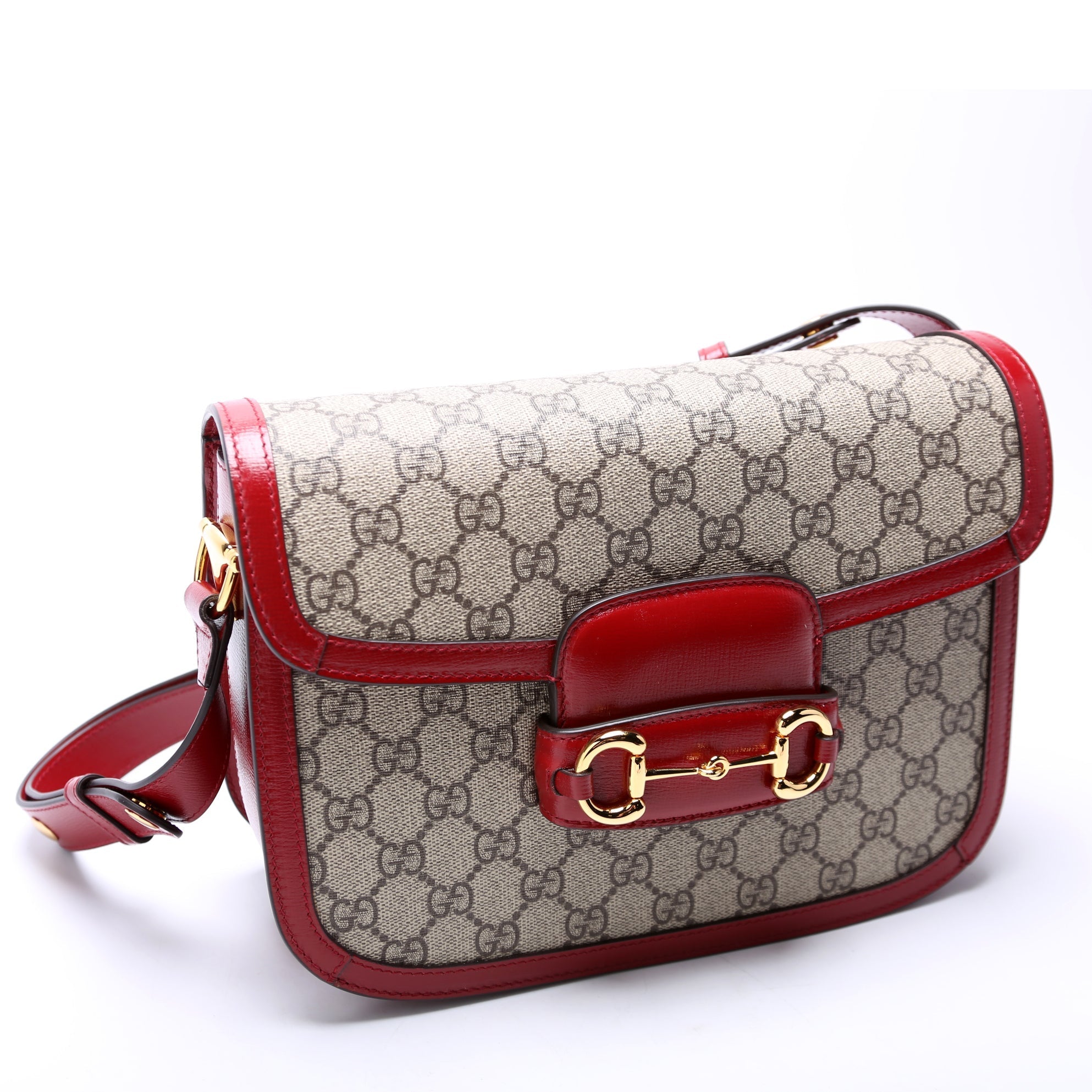 GCCI  Horsebit  Shoulder Bag Red