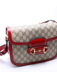 GCCI  Horsebit  Shoulder Bag Red