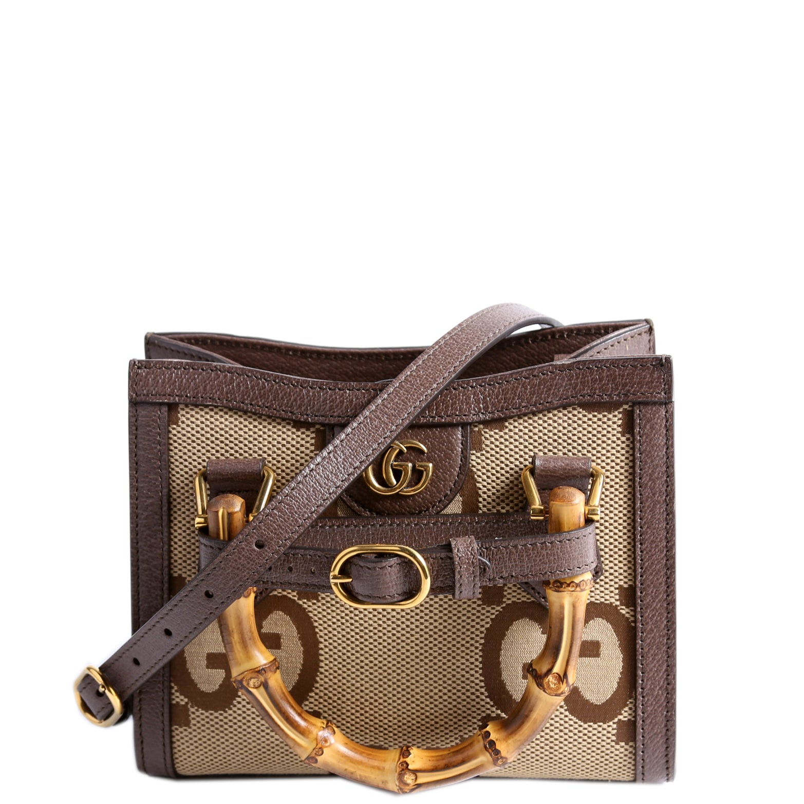 GCCI  Jumbo GG Canvas Diana Mini Tote Bag