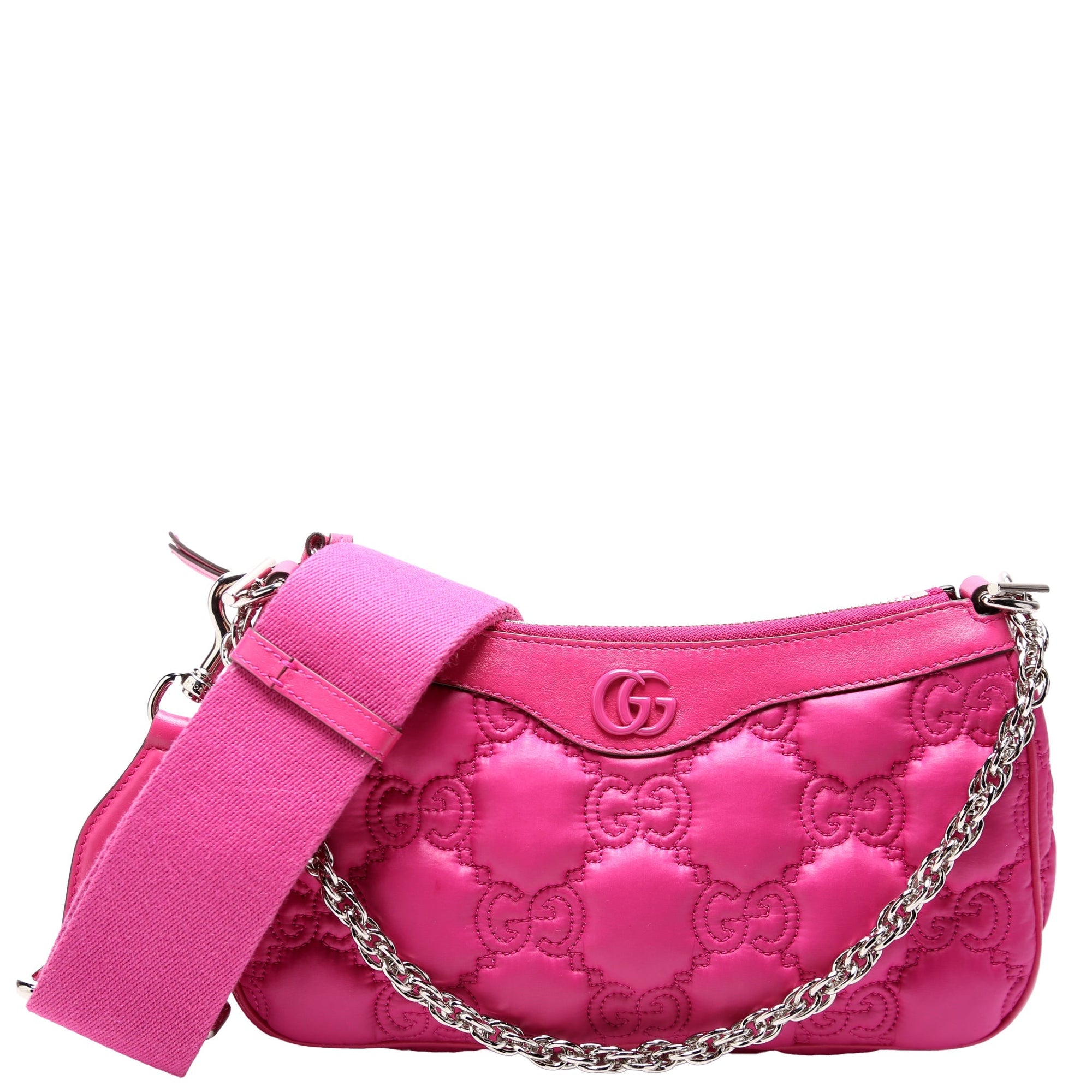 GCCI  GG Nylon Shoulder Bag Pink