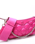 GCCI  GG Nylon Shoulder Bag Pink