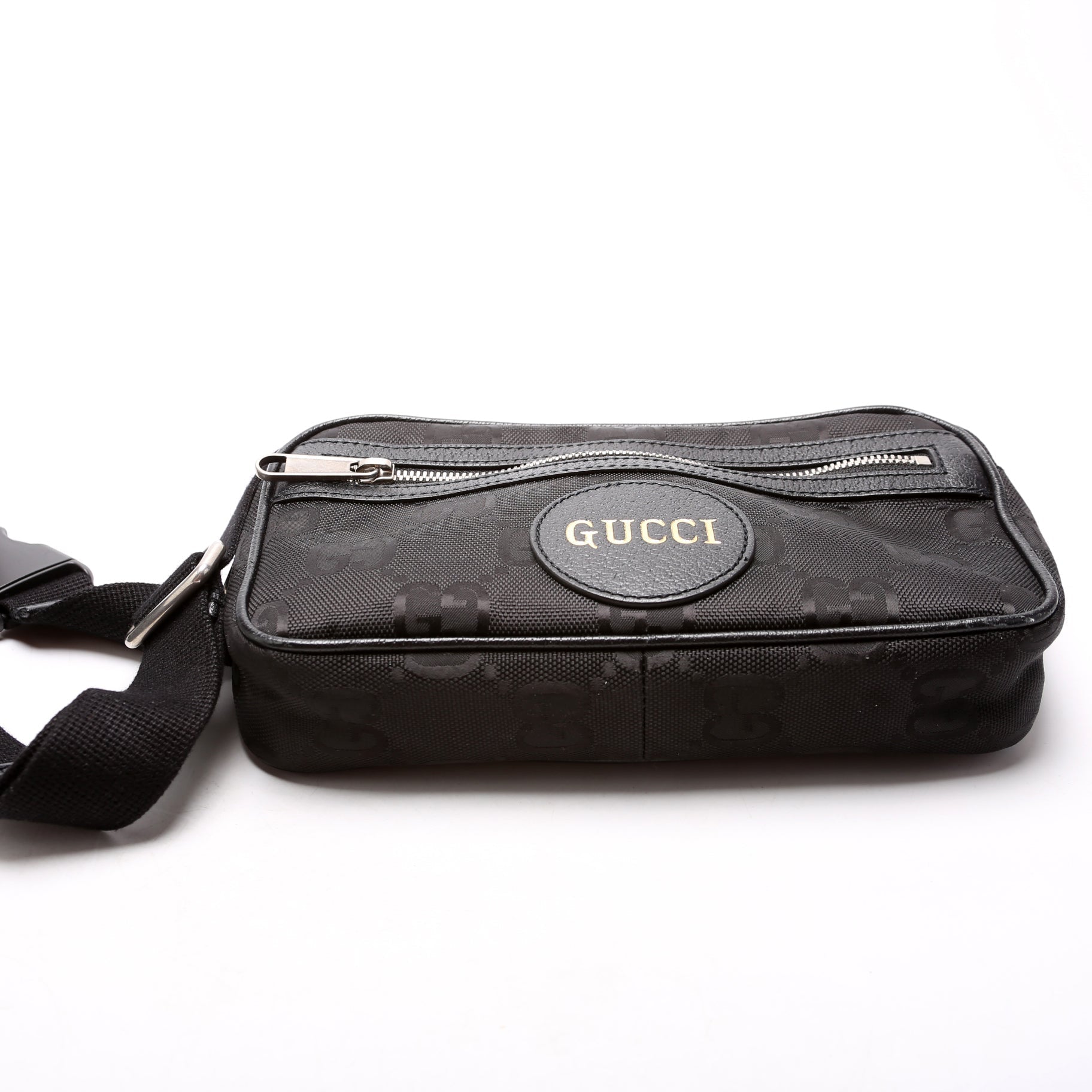 GCCI  Nylon Off the Grid Logo Belt Bag Black