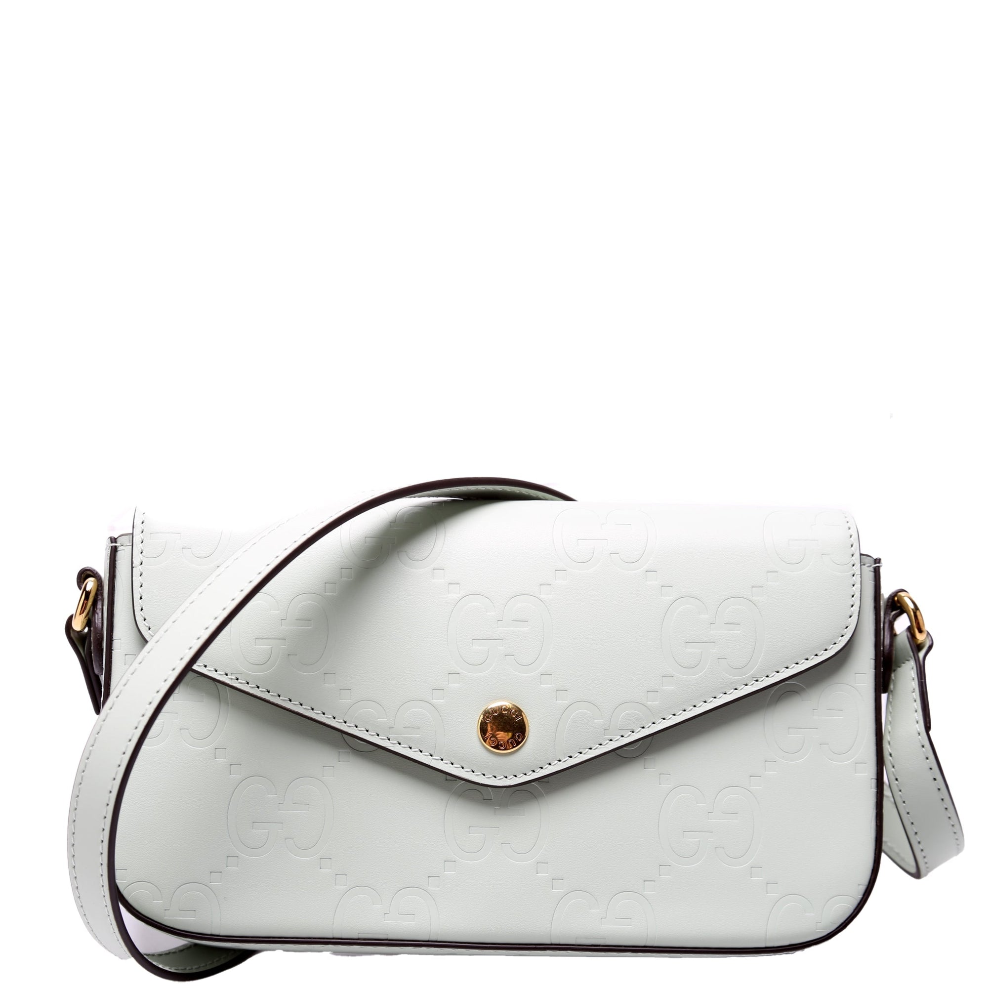 GCCI  GG Leather Super Mini Shoulder Bag Sage