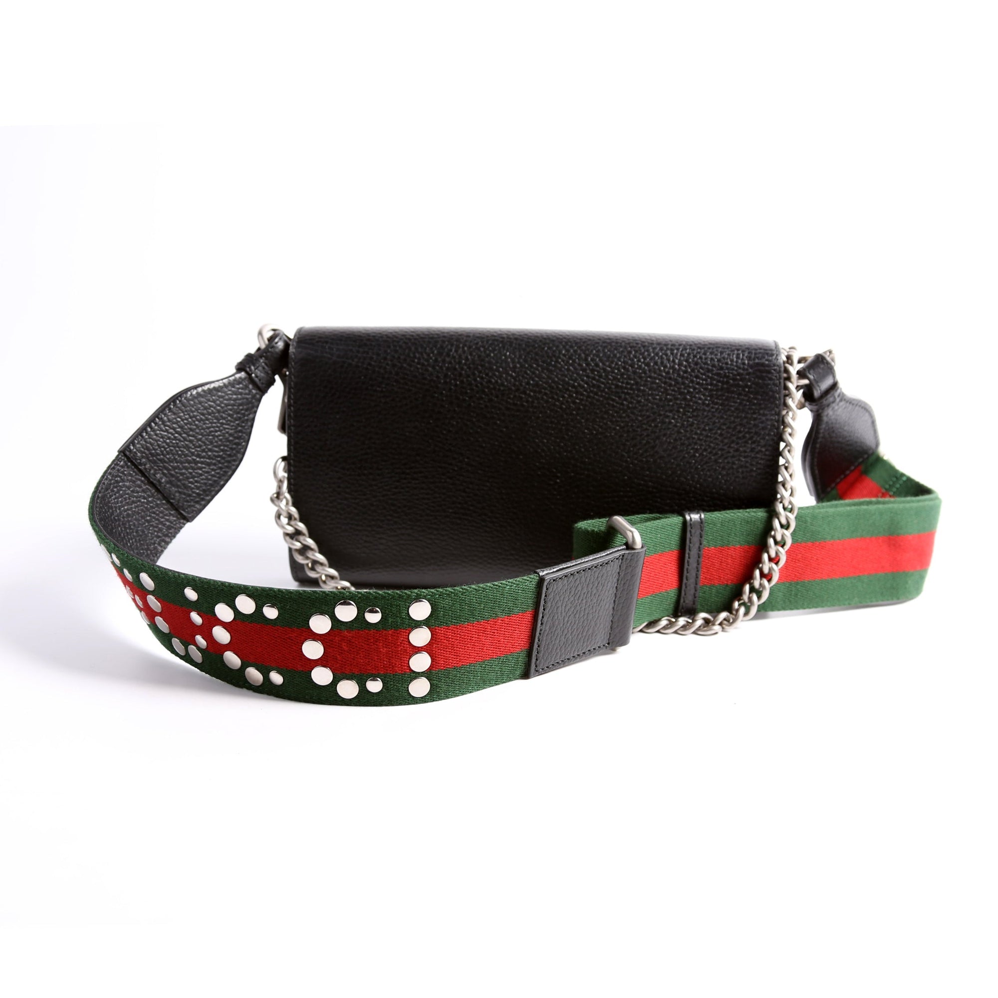 GCCI  Dionysus Leather East-West Small Shoulder Black