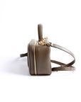 GCCI  Blondie Leather Top Handle Bag Khaki