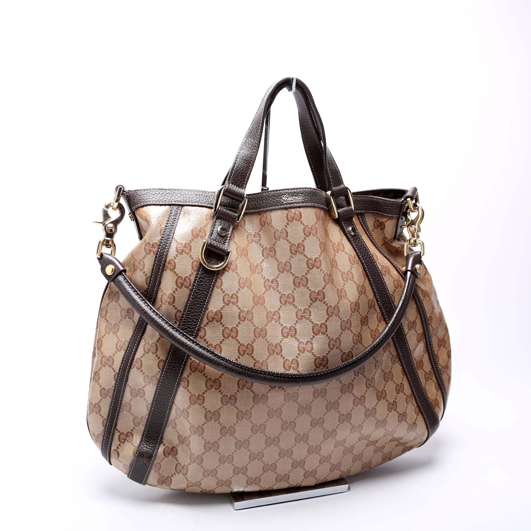 GCCI  GG Crystal Medium Abbey Convertible Tote