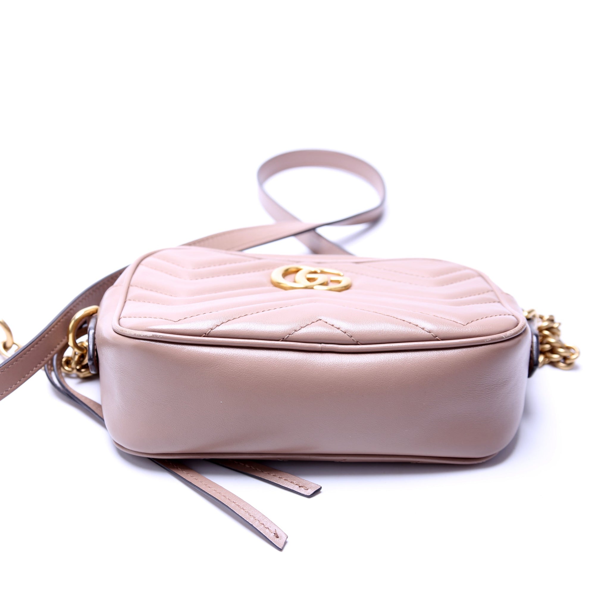 GCCI  Marmont Mini Camera Bag Tan