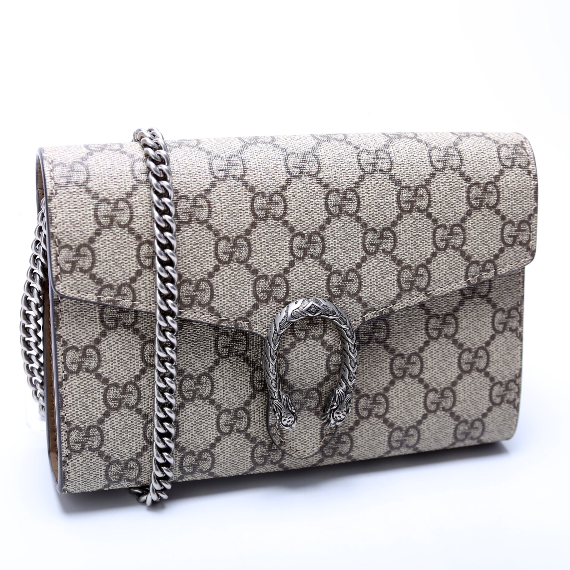 GCCI  Dionysus Mini Wallet Tan