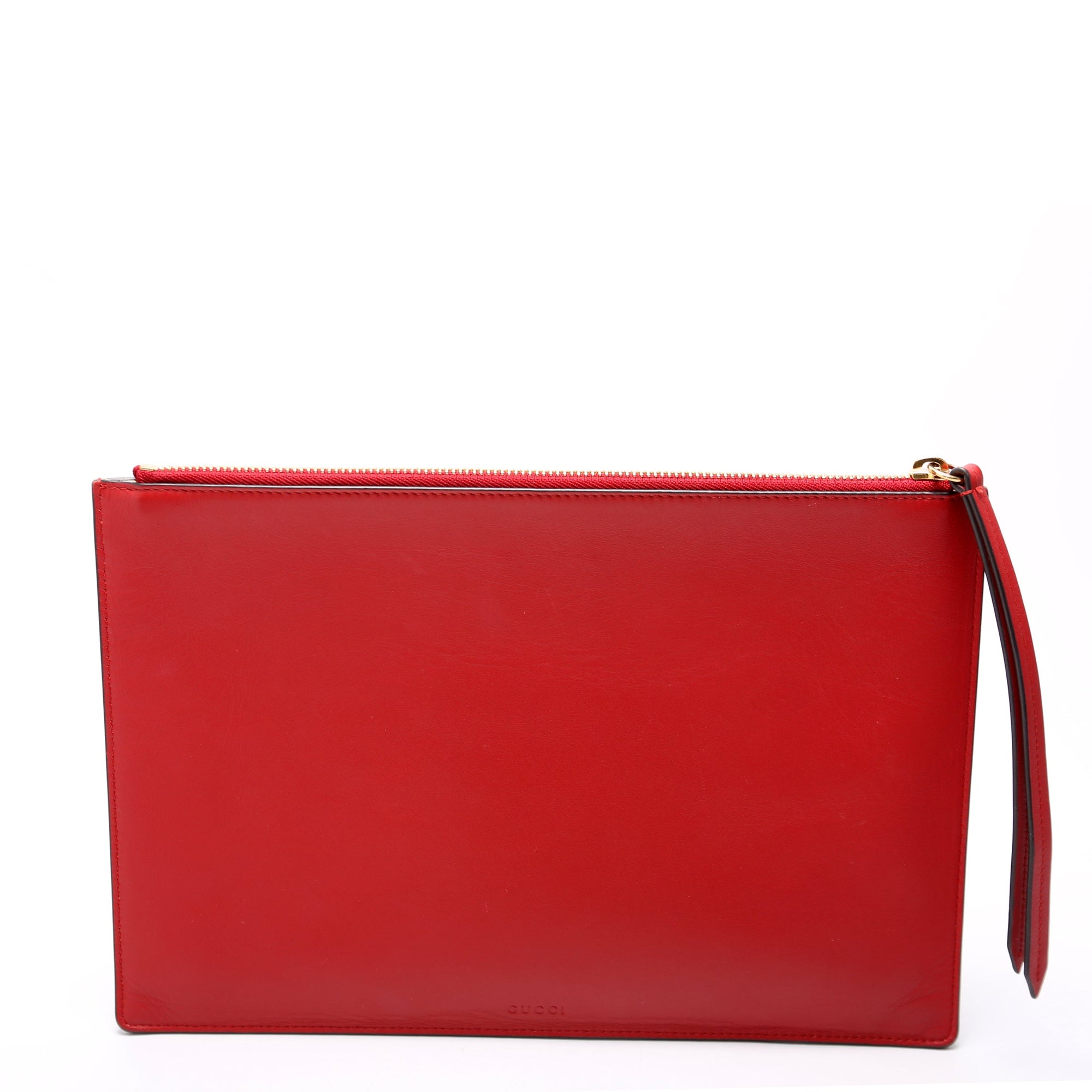GCCI  GG Supreme Angry Cat Zip Pouch Red