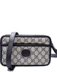 GCCI  GG Supreme Interlocking Mini Bag Blue