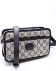 GCCI  GG Supreme Interlocking Mini Bag Blue