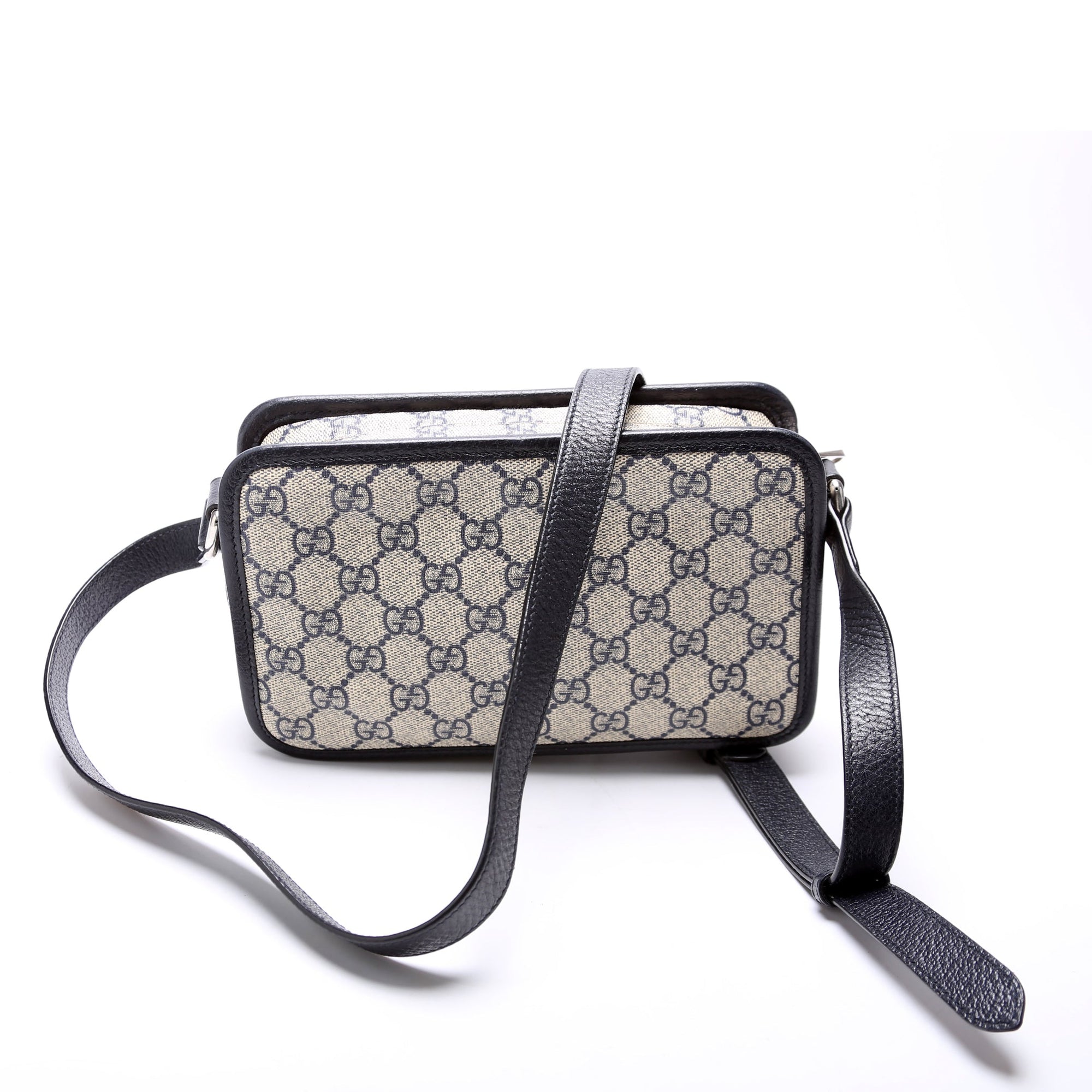 GCCI  GG Supreme Interlocking Mini Bag Blue