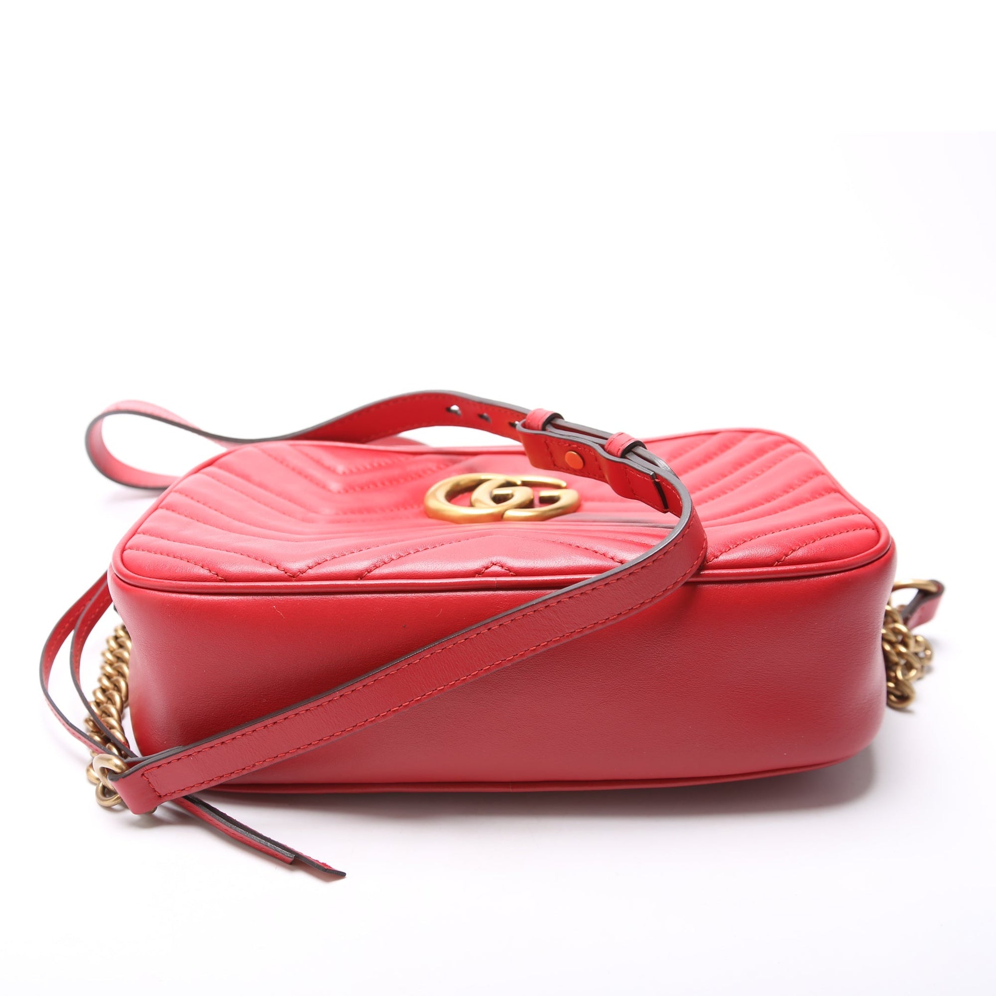 GCCI  Marmont Small Leather Camera Red