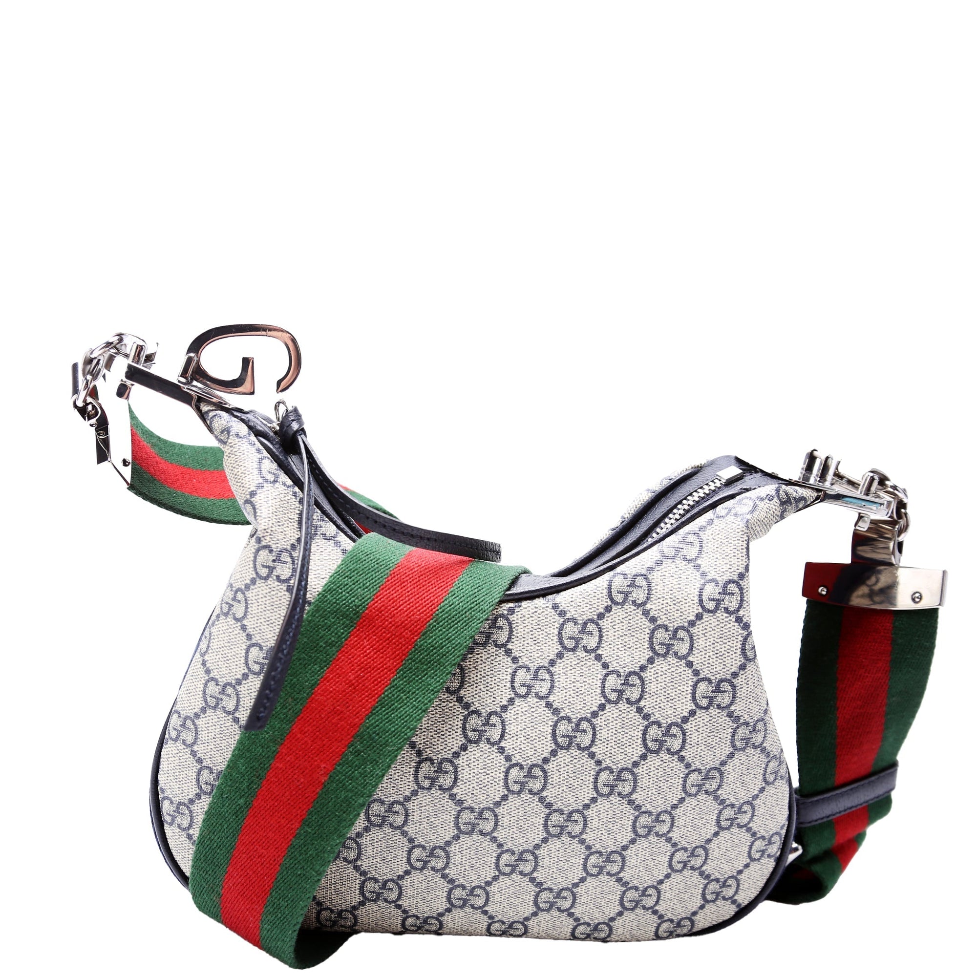 GCCI  GG Supreme Attache Small Shoulder Bag Navy
