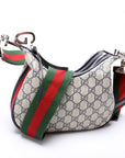 GCCI  GG Supreme Attache Small Shoulder Bag Navy