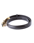 GCCI  Logo Extra Thin Leather Belt Size / Black