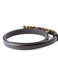 GCCI  Logo Extra Thin Leather Belt Size / Black