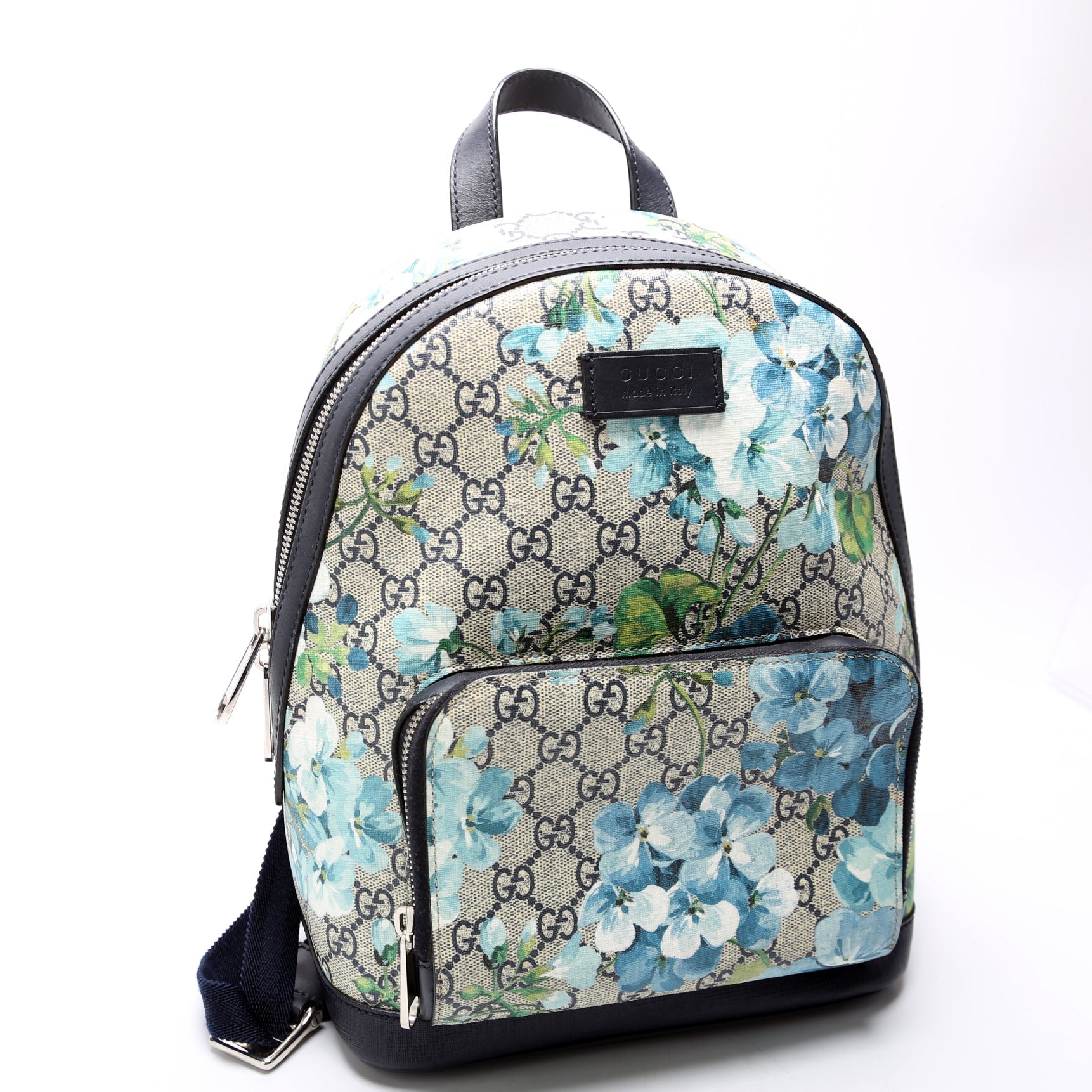 GCCI  GG Supreme Blooms Backpack Navy